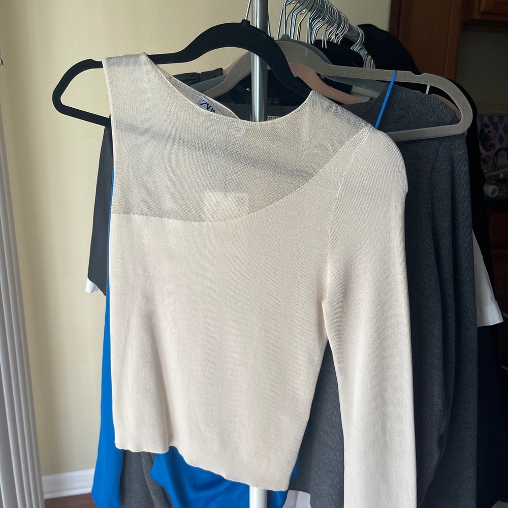 Zara One Sleeve Top